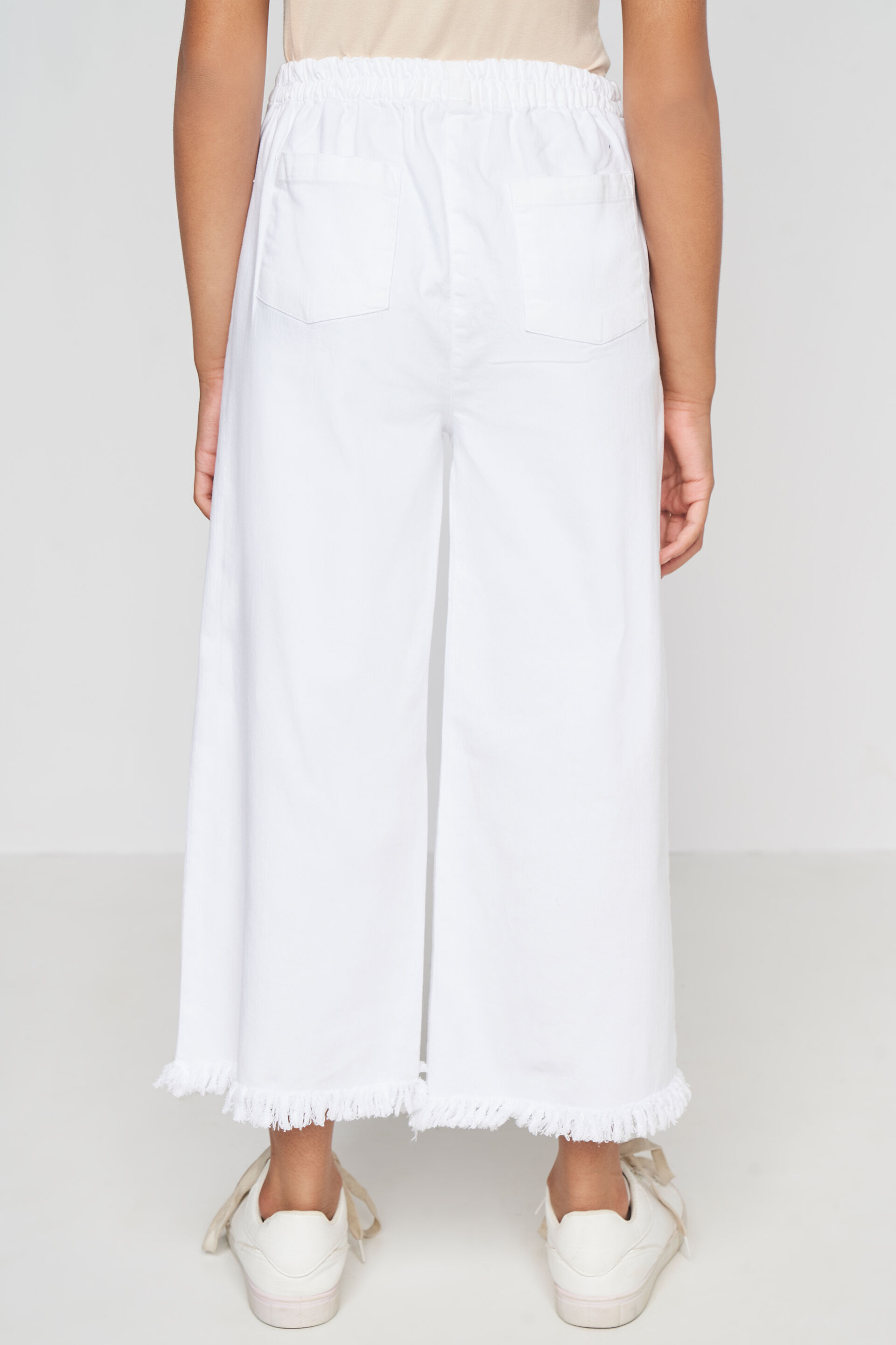 White Straight Solid Bottom, White, image 4